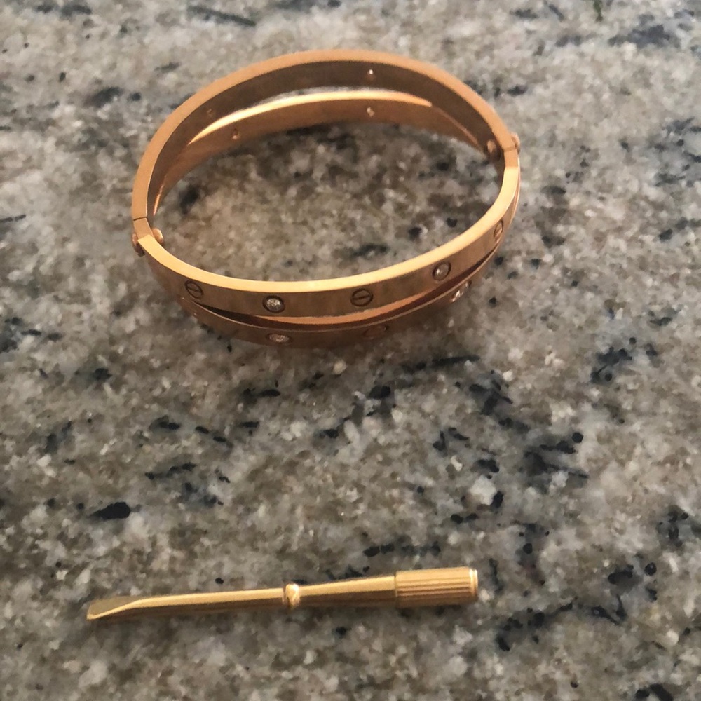 Rose gold bracelet